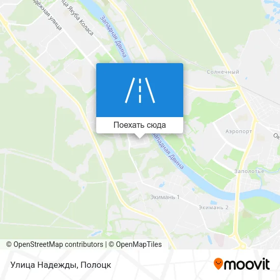 Карта Улица Надежды
