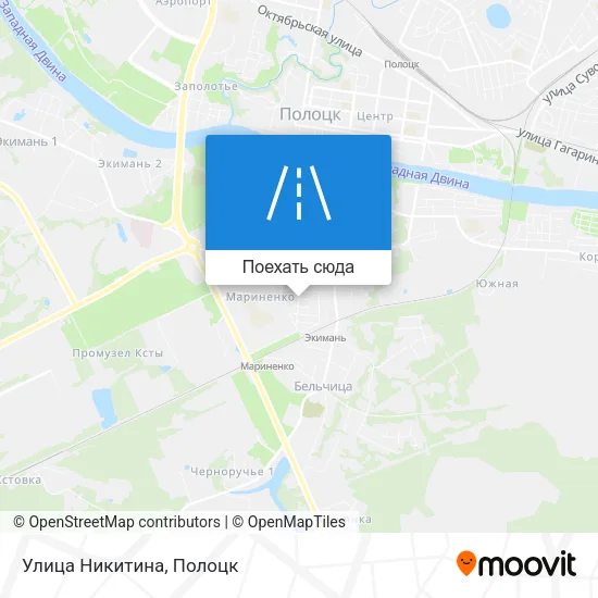 Карта Улица Никитина