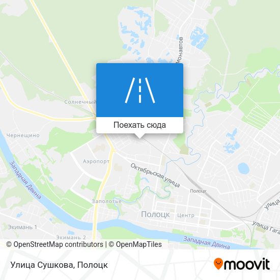 Карта Улица Сушкова