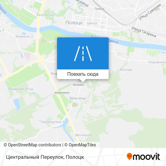 Карта Центральный Переулок