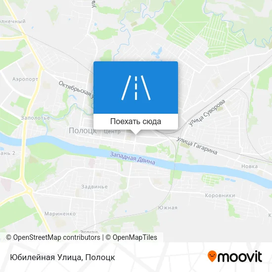 Карта Юбилейная Улица