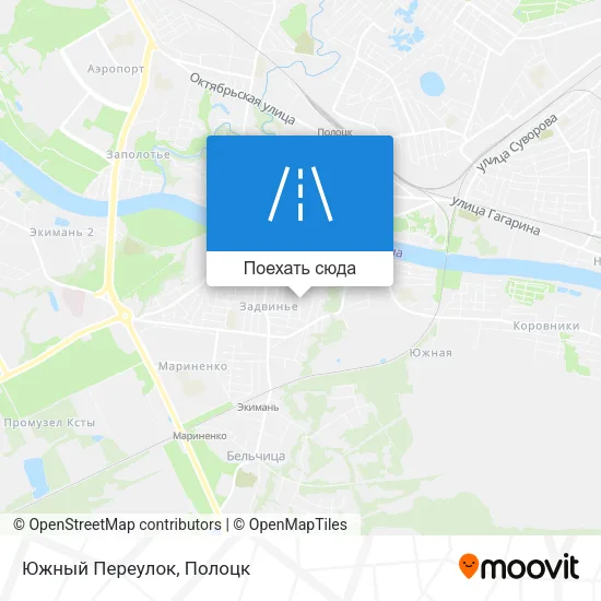Карта Южный Переулок