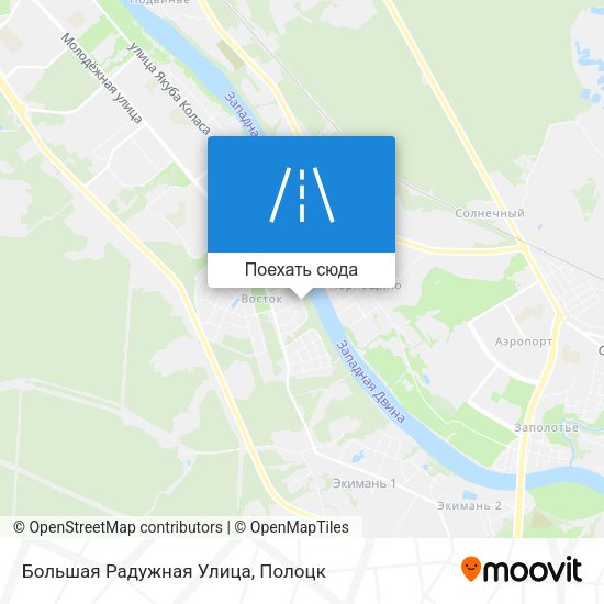 Карта Большая Радужная Улица