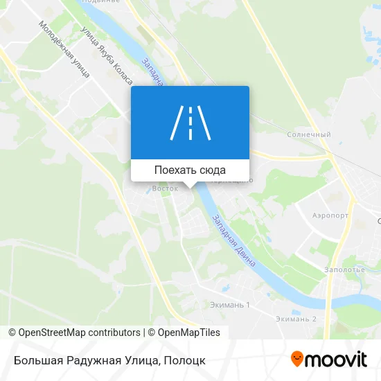 Карта Большая Радужная Улица