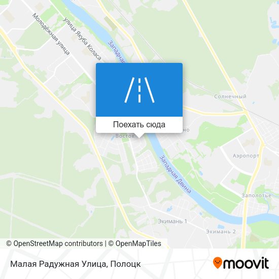 Карта Малая Радужная Улица