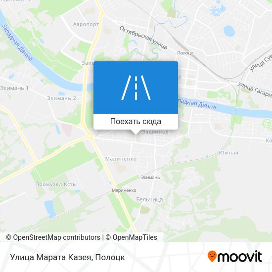 Карта Улица Марата Казея