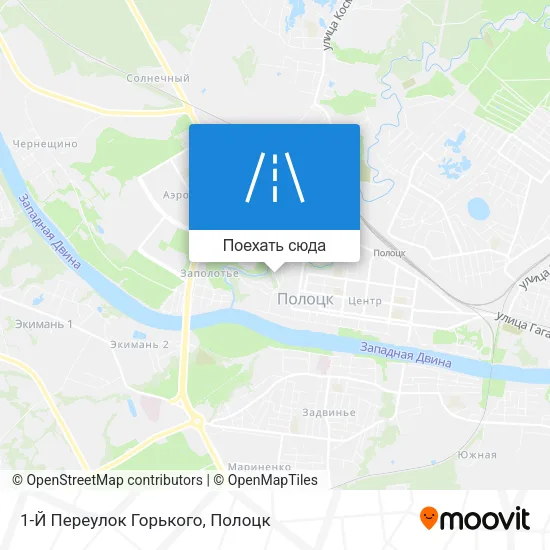 Карта 1-Й Переулок Горького