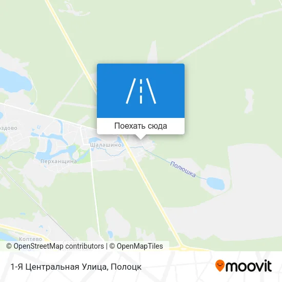 Карта 1-Я Центральная Улица