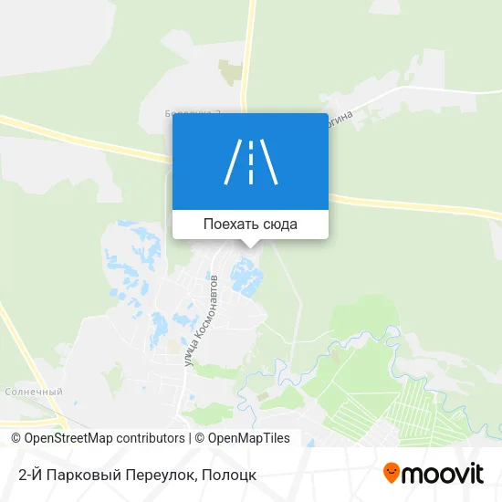 Карта 2-Й Парковый Переулок