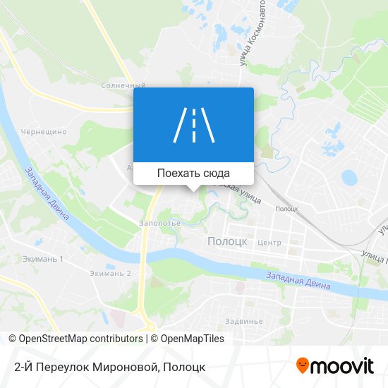 Карта 2-Й Переулок Мироновой