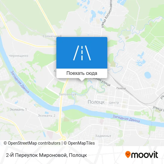 Карта 2-Й Переулок Мироновой