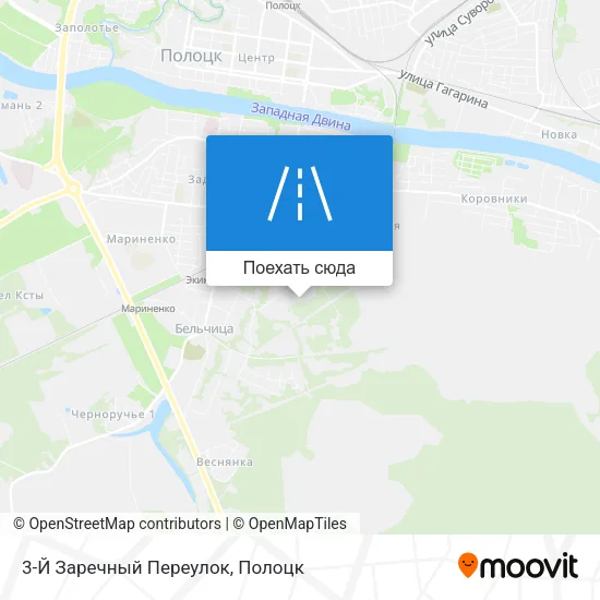 Карта 3-Й Заречный Переулок