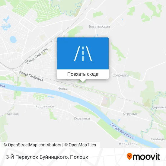 Карта 3-Й Переулок Буйницкого
