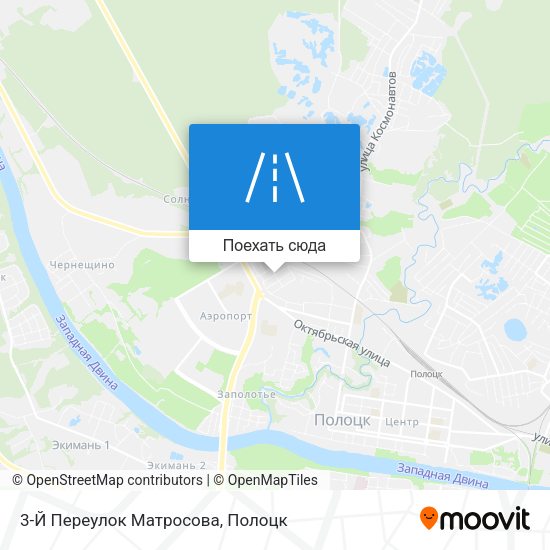Карта 3-Й Переулок Матросова