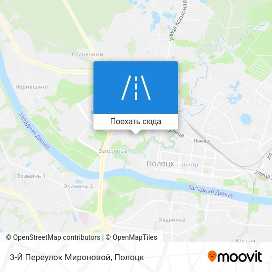 Карта 3-Й Переулок Мироновой