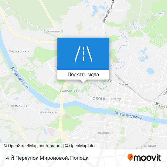 Карта 4-Й Переулок Мироновой