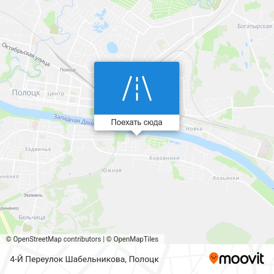 Карта 4-Й Переулок Шабельникова