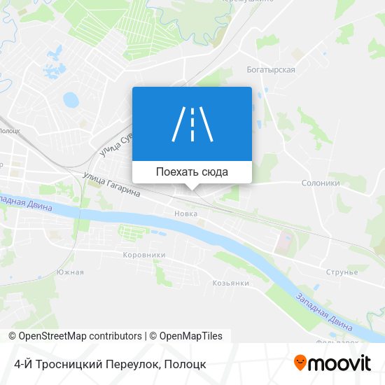 Карта 4-Й Тросницкий Переулок