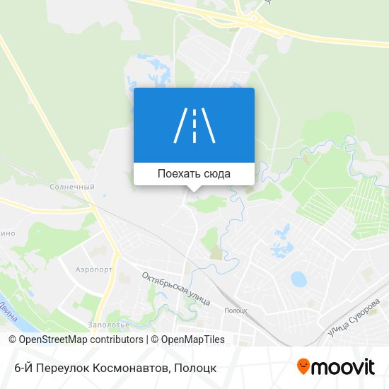 Карта 6-Й Переулок Космонавтов