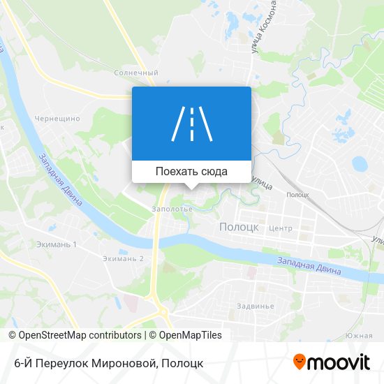 Карта 6-Й Переулок Мироновой