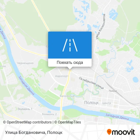 Карта Улица Богдановича