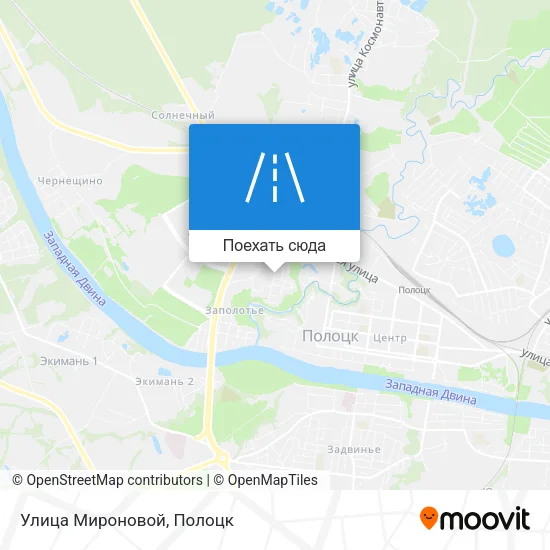 Карта Улица Мироновой