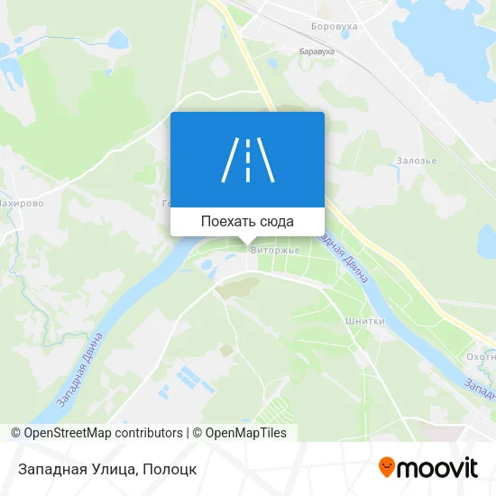 Карта Западная Улица