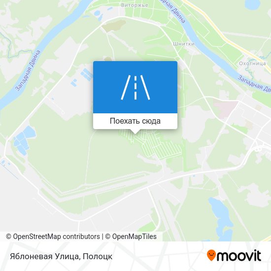 Карта Яблоневая Улица