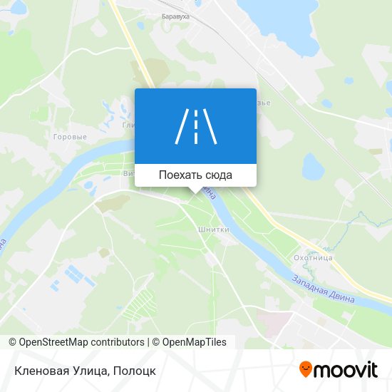 Карта Кленовая Улица