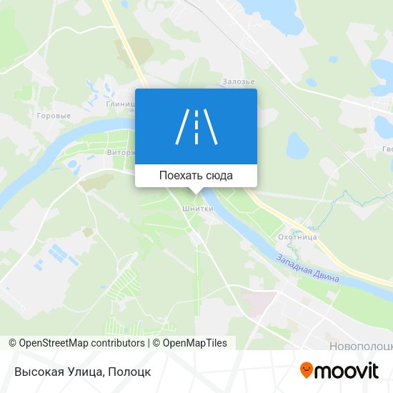 Карта Высокая Улица