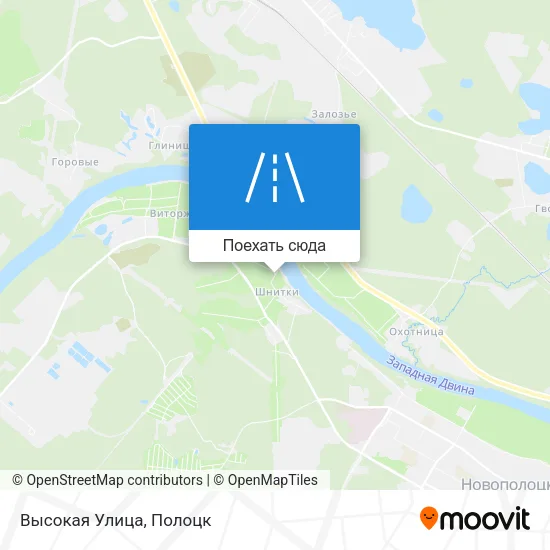 Карта Высокая Улица