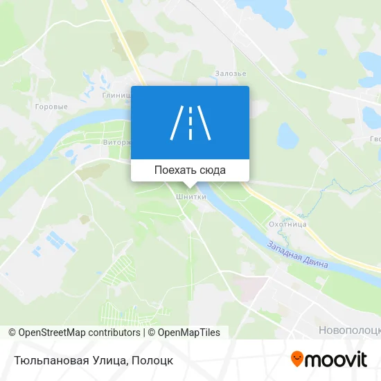 Карта Тюльпановая Улица