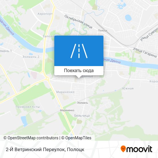 Карта 2-Й Ветринский Переулок