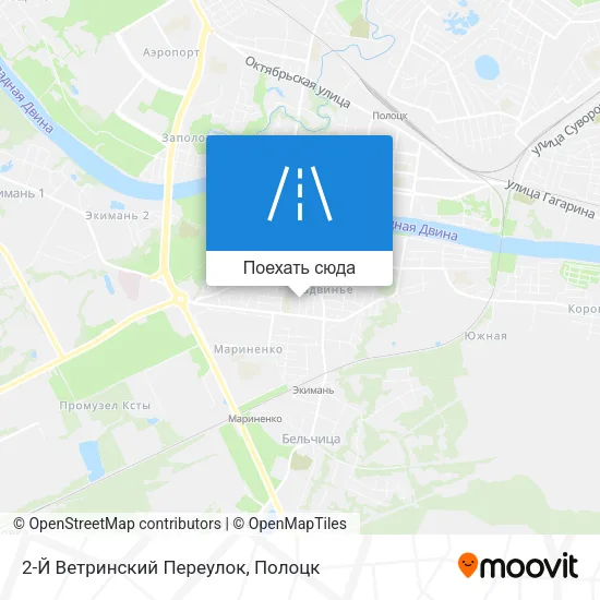 Карта 2-Й Ветринский Переулок