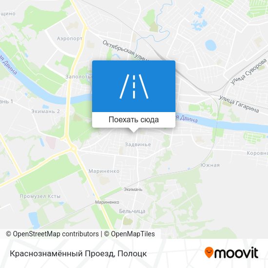Карта Краснознамённый Проезд