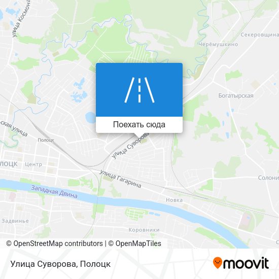 Карта Улица Суворова