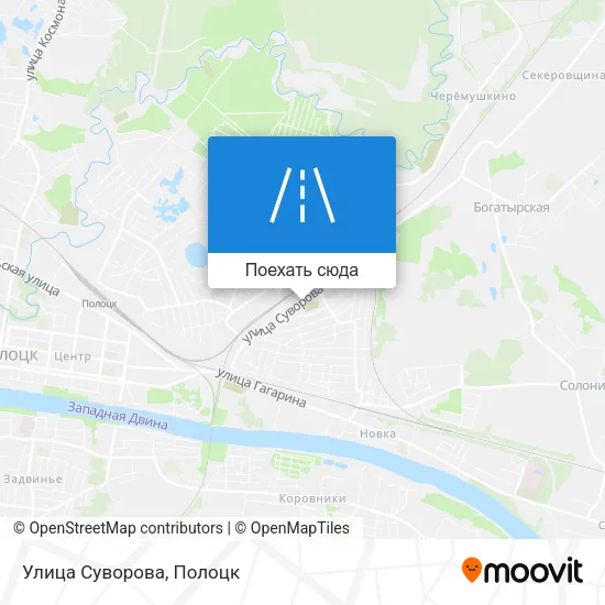 Карта Улица Суворова