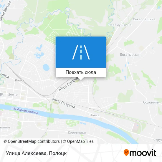 Карта Улица Алексеева