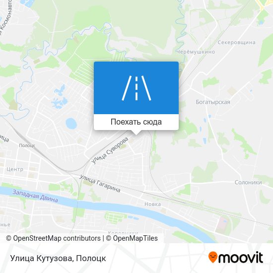 Карта Улица Кутузова