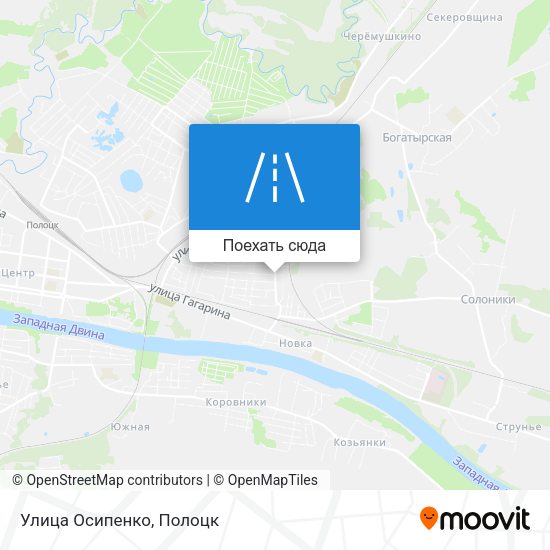 Карта Улица Осипенко