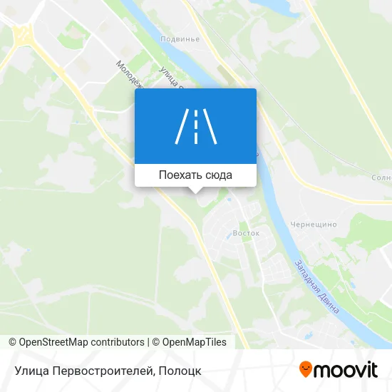 Карта Улица Первостроителей