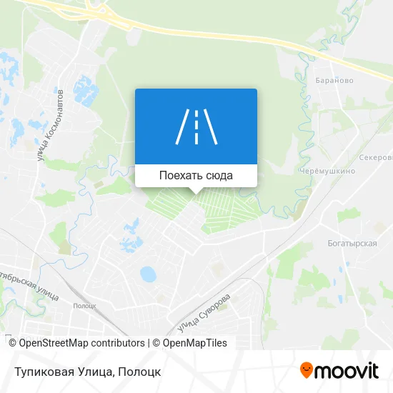 Карта Тупиковая Улица