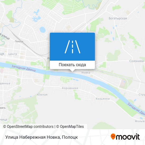 Карта Улица Набережная Новка