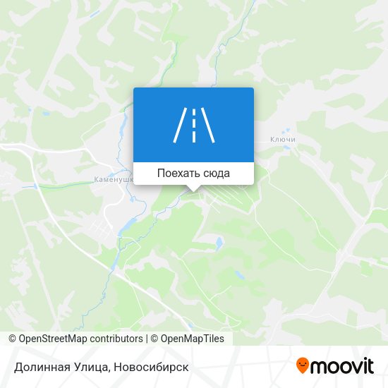 Карта Долинная Улица