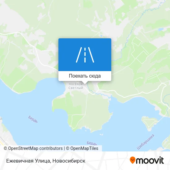 Карта Ежевичная Улица