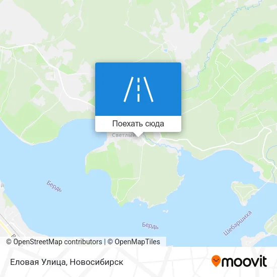 Карта Еловая Улица