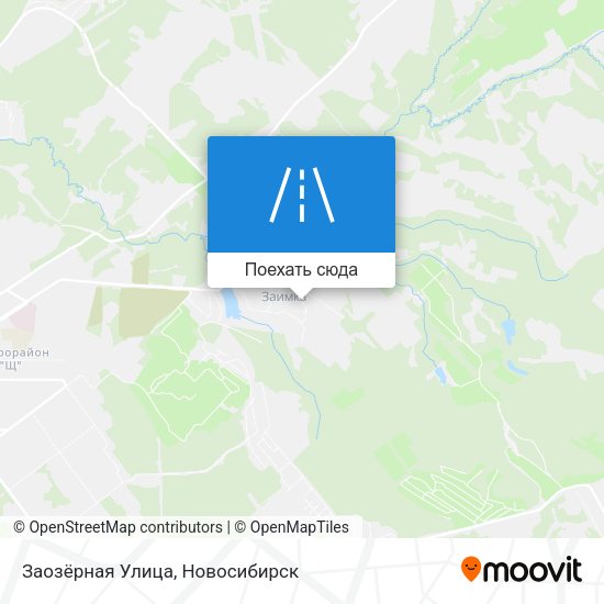 Карта Заозёрная Улица