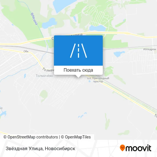 Карта Звёздная Улица