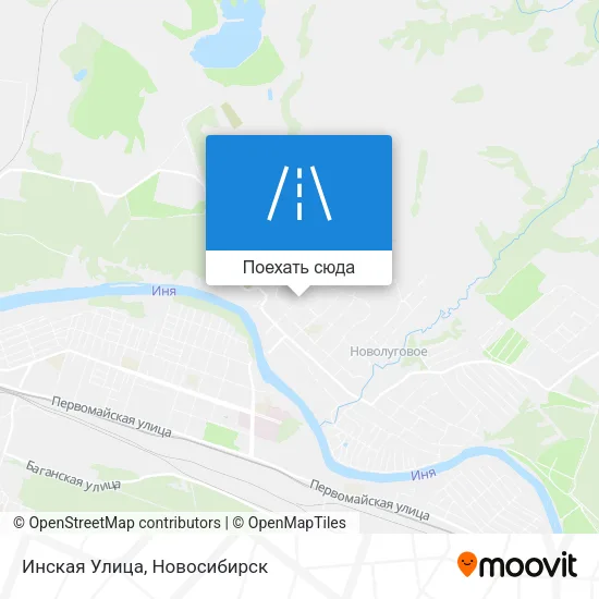 Карта Инская Улица