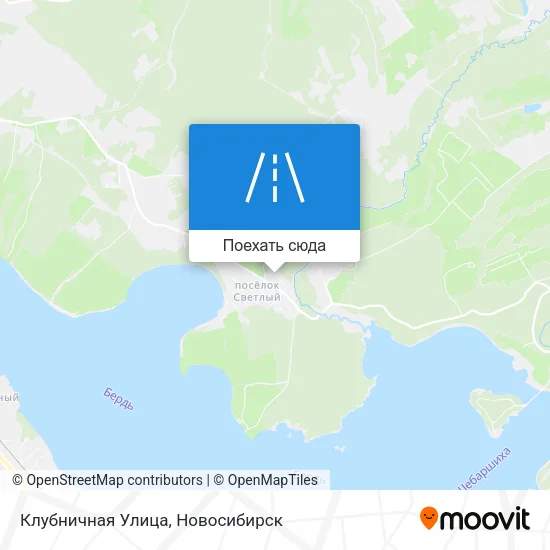 Карта Клубничная Улица